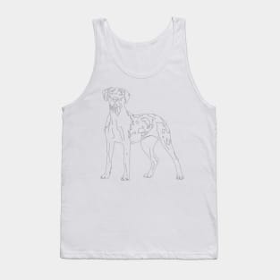 Harlequin Great Dane Tank Top